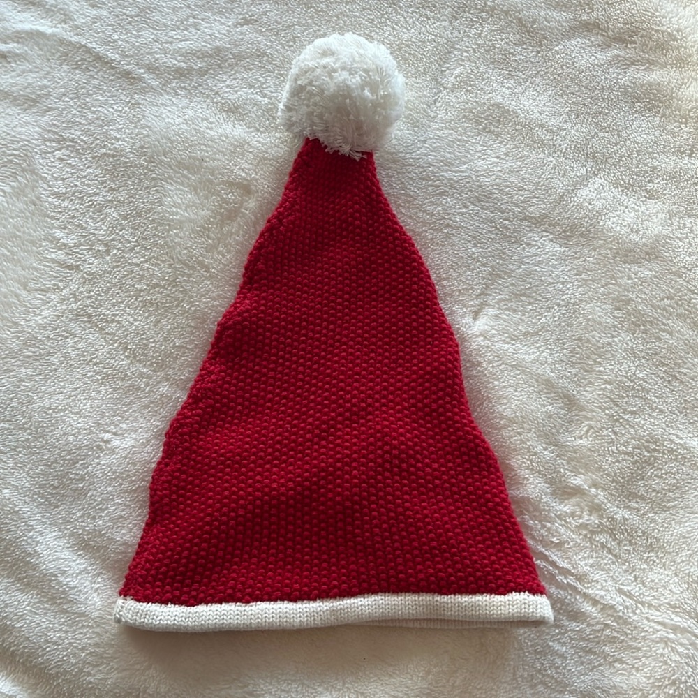 Janie and Jack knit Santa hat
